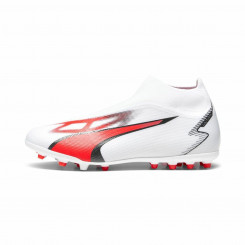 Adult Soccer Boots Puma Ultra Match+ Ll Mg White Red