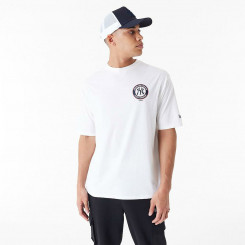 Men's New Era MLB PLAYER GRPHC OS TEE NEYYAN Short Sleeve T-Shirt 60435538 White