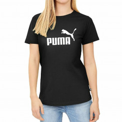 Short Sleeve T-Shirt Women's Puma LOGO TEE 586774 01 Black