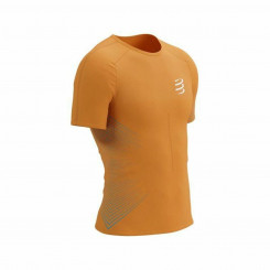 Short Sleeve T-Shirt Men's Compressport Perforance SS Dark Orange