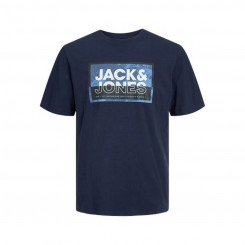Short Sleeve T-Shirt Men's Jack & Jones JCOLOGAN TEE SS 12253442 Navy Blue