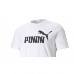 Short Sleeve T-Shirt Men's Puma ESS LOGO TEE 586666 02 White