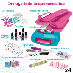 Manicure set Cra-Z-Art Shimmer 'n Sparkle Style Deluxe 14 x 6 x 10 cm 4 Units Children