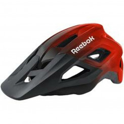 Reebok Adult Bicycle Helmet Black Red Visor