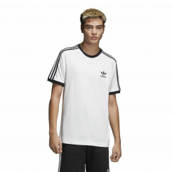 Lühikeste varrukatega T-särk, meeste Adidas 3 Stripes Valge