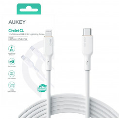 USB-кабель Lightning Aukey CB-SCL2 Белый Черный 1,8 м