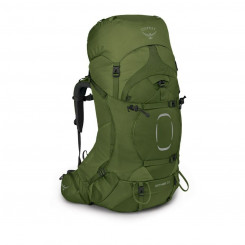 Hiking backpack OSPREY Aether Green Black White Nylon 65 L