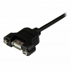 USB cable USB M Startech USBPNLAFAM1 Black 30 cm