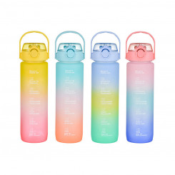Bottle with Lid and Straw Bewinner Multicolor 800 ml