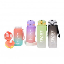 Bottle with Lid and Straw Bewinner Multicolor 800 ml