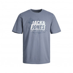 Мужская футболка с коротким рукавом Jack & Jones JCOMAP SUMMER 12257908 Синяя