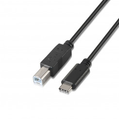 Кабель USB-C — USB B Aisens A107-0054 2 м, черный