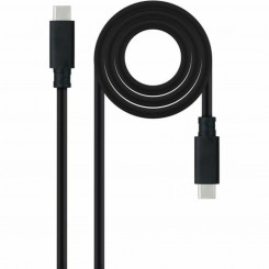USB-C-kaabel NANOCABLE 10.01.4101-L150 Must 1,5 m
