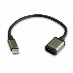 Micro OTG USB 2.0 Cable 3GO C136 Black 20 cm (1 Unit)