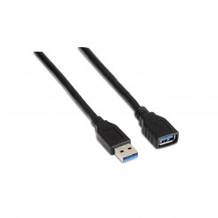 USB-kaabel Aisens A105-0041 Must 1 m