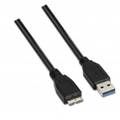 USB-kaabel Aisens A105-0043 Must 1 m