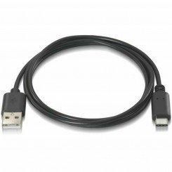 USB A - USB-C Cable Aisens A107-0050 Black 50 cm