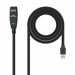 USB Extension cable TooQ 10.01.0311 Black 5 m
