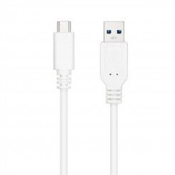 USB-C-kaabel-USB NANOCABLE 10.01.4000-W Valge 50 cm
