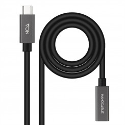 USB-C Extension cable NANOCABLE 10.01.4400 Black 50 cm