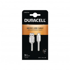 USB-кабель DURACELL USB5013W 1 м Белый (1 шт.)