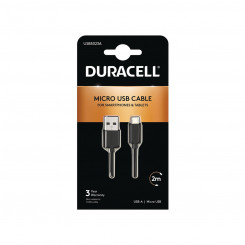 USB-кабель DURACELL USB5023A, 2 м, черный (1 шт.)