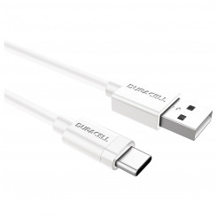 USB-kaabel DURACELL USB5031W 1 m Valge