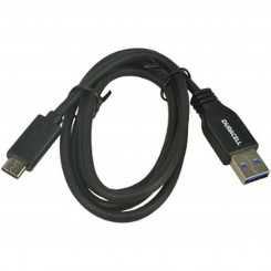 USB cable DURACELL USB5031A 1 m Black