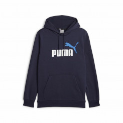 Sweatshirt with hood, Men's Puma Ess+ 2 Col Big Navy blue