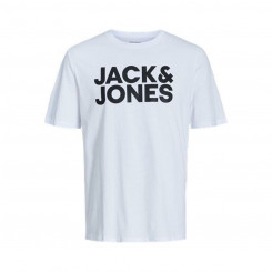 Short Sleeve T-Shirt Men's Jack & Jones JJECORP LOGO TEE SS 12151955 White