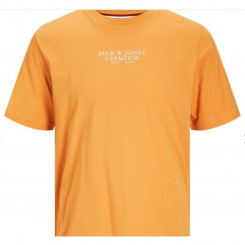 Мужская футболка с коротким рукавом Jack & Jones JPRBLUARCHIE SS TEE 12217167 Оранжевая