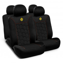 Комплект чехлов на сиденья Momo MOMLSC050BR Черный Красный 11 шт., детали