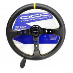Racing Steering Wheel OCC Motorsport Track Black Leather