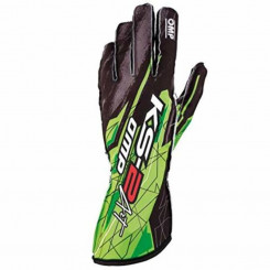 Karting Gloves OMP KS-2 ART Size M Green