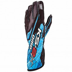 Karting Gloves OMP KS-2 ART Blue Size XL