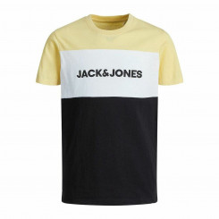Laste lühikeste varrukatega T-särk BLOCKING TEE Jack & Jones JNR 12174282 Kollane