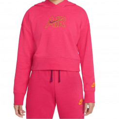 Толстовка с капюшоном для девочек CROP HOODIE Nike DM8372 666 Розовый