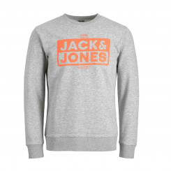 Men’s Sweatshirt without Hood Jack & Jones 12219815  Grey
