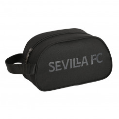 School Toilet Bag Sevilla Fútbol Club Teen Black (26 x 15 x 12 cm)