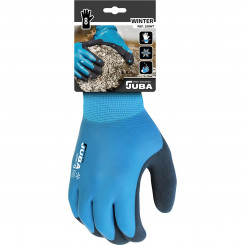 Work Gloves JUBA Polyester Nylon Nitrile Cold Blue