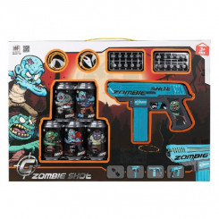 Игровой набор Zombie Shot Dart Gun Blue (50 x 35 см)