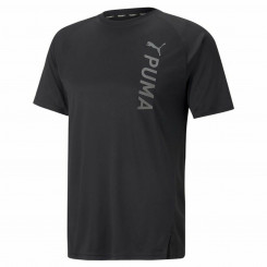 Men’s Short Sleeve T-Shirt Puma Fit Black