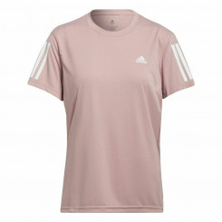 Женская футболка с коротким рукавом Adidas Own The Run розовая