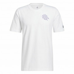 Мужская футболка с коротким рукавом Adidas Avatar James Harden с графикой, белая