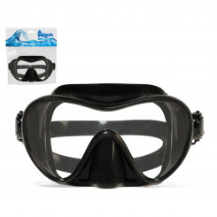 Diving Mask Black Silicone Adults