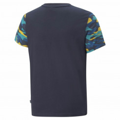 Child's Short Sleeve T-Shirt Puma Essentials+ Black Camouflage Boys