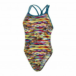 Naiste ujumiskostüüm Speedo ECO Digi Interference Allover Multicolour