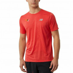 Спортивная футболка с короткими рукавами New Balance Impact Run Оранжевая