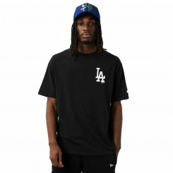 Мужская футболка с коротким рукавом New Era Los Angeles Dodgers MLB City с графикой большого размера, черная