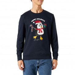 Men’s Sweatshirt without Hood Jack & Jones 23144 Navy Blue